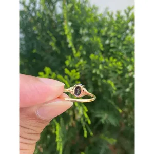Romantic 14k Gold and Rose Gold Plated Amethyst Diamond <b>Ring</b> Adjustable Inlay Engagement <b>Ring</b> with Number Shape - Product Image 5