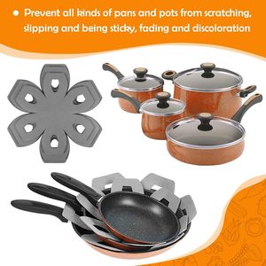 Juego de protectores de utensilios de cocina de almohadilla de fieltro multiusos para utensilios de cocina de vidrio, cuencos de cerámica, platos, ollas y sartenes, divisores - Product Image 5