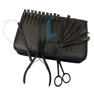 Premium <b>Multi</b> Function Adjustable Mini Generic Hair Extension <b>Tools</b> Accessories for Salon Work in Black Matte Color - Product Image 1