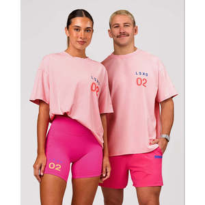 เสื้อยืดโอเวอร์ไซส์เนื้อหนัก ผ้าคอตตอนผสมแบบวอชด์ มาร์ชเมลโลว์ - Product Image 1