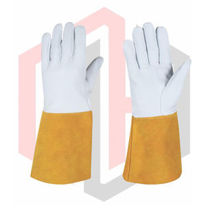 Gants en cuir industriels robustes, antistatiques et résistants aux déchirures, épaisseur de 7 oz pour la soudure et la construction - Product Image 1