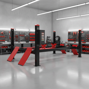 Pont élévateur hydraulique à 4 poteaux pour automobile, capacité de 6000 kg, 220v, 15000 lb, fournisseur d'élévateurs à quatre poteaux - Product Image 1