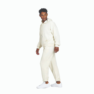 Vêtements de sport survêtement hommes deux pièces ensemble blanc séchage rapide coton survêtement sweats à capuche et pantalons de survêtement ensemble pour hommes personnalisé - Product Image 6