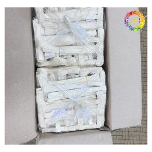 Portavasos de bambú duradero con asa, portavasos tejido de bambú Hexagonal tejido a mano, portavasos de bambú hecho a mano - Product Image 5