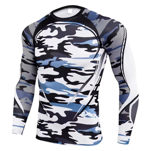 BJJ Rash Guard Adult Compression Shirts bjj Uniform Athletic gym swimming fight Rash Guard Custom Bjj Rash Guard <b>Printed</b> Rash - Product Image 4