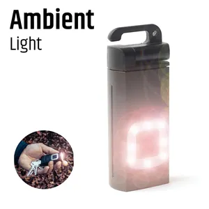 Customization 600lm mini keychain EDC flashlight tail switch torch light for hunting headlamps