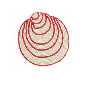 Handmade Strawberry Glass Beaded <b>Coaster</b> Tea Coffee Dining <b>Table</b> <b>Coaster</b> Bar Champagne Christmas Festive Decor <b>Coaster</b> - Product Image 3