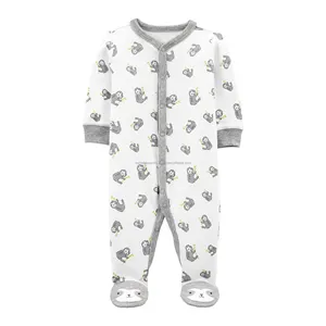 Newborn Baby Rompers Baby Cotton Pajamas Spring And Autumn Long Sleeve Baby Rompers With GOTS Certified
