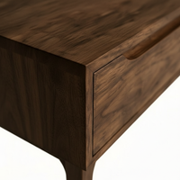 Table console moderne en chêne massif écologique avec 2 tiroirs, table basse, ensemble de canapés inclinables pour salon, mobilier de maison en gros