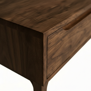 Mesa Consola con 2 Cajones, Color Marrón Oscuro - Product Image 2