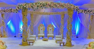 ชุดแมนดาลับไฟเบอร์แกะสลักสีทองสำหรับงานแต่งงานมีสไตล์เฉพาะ - Product Image 4
