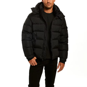 Chaqueta de Invierno para Hombre, Abrigo Acolchado, Cuello Alto, Logotipo Frontal, para Adultos, Venta al Por Mayor - Product Image 1