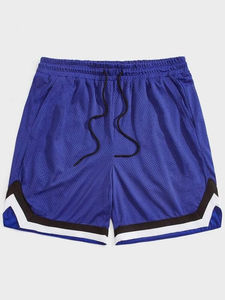 2025 Mesh Short Custom Logo Polyester Shorts Breathable Above the Knee Men 5 Inch Inseam Double <b>Layer</b> Custom Shorts - Product Image 4