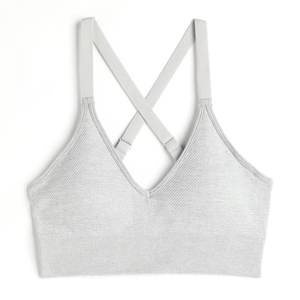 Sujetador Deportivo de Yoga Personalizado para Mujer, Informal, Reversible, con Logotipo Frontal, Ligero, Talla Grande, Transpirable, Ecológico, Servicio OEM - Product Image 1