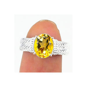 Venta al por mayor de piedras preciosas de amatista natural 925 anillos finos de plata esterlina sólida boda perfecta regalo de San Valentín para novia - Product Image 3