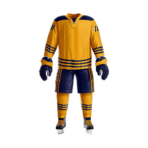 Uniforme de hockey sur glace grande taille 2025 avec chemises et shorts à manches longues à sublimation numérique à vendre - Product Image 4