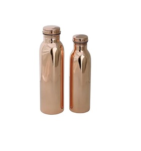 Bouteille en cuivre pur avec brillant lisse fini pour l'eau potable utilisation de bureau et d'école bouteille en cuivre étanche - Product Image 5