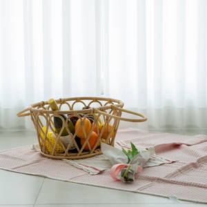 Cesta abierta de picnic familiar de ratán de alta tendencia, venta al por mayor, cestas minimalistas de camping en la playa al aire libre de alta calidad - Product Image 4