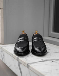 Zapatos Mocasines de Cuero Genuino para Hombre, Tallas Grandes, Estilo Casual de Negocios, Transpirables, Hechos a Mano, con Aumento de Altura - Product Image 3