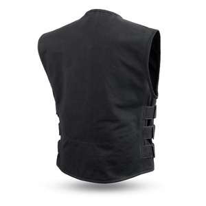 Gilet en textile pour homme, noir - Product Image 2