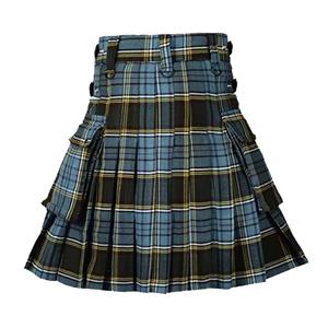 High Quality Custom <b>Men's</b> Scottish Utility Kilts Durable Style Highland Traditional Plaid <b>Skirts</b> Stainless Steel Material - Product Image 5