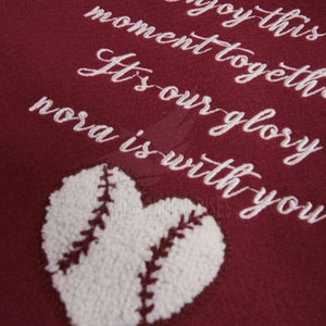 New Arrivals <b>Men's</b> Maroon Varsity <b>Jacket</b> <b>White</b> Letter Embroidery Heart Design Breathable Stand Collar High Street Style Winter - Product Image 3
