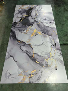 Panel De Pared De Mármol Para Interiores De PVC Con <span class=keywords><strong>Pelicula</strong></span> UV, Impermeable, De China - Product Image 6