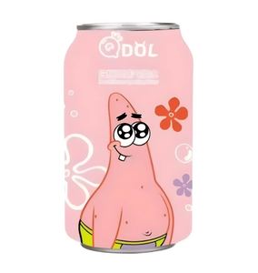 QDOL Spongebob Squarepants Strawberry Flavor Soda 330ml Refreshing Sweet Carbonated Soft Drink <b>Beverage</b> - Product Image 3