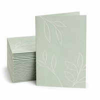 Cartes de remerciement personnalisées avec code QR, en carton couché, impression offset, gaufrage, pour un branding d'entreprise de luxe