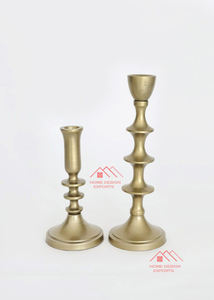 Juego de 3 Portavelas de Metal con Acabado Antiguo en Cobre - Product Image 3