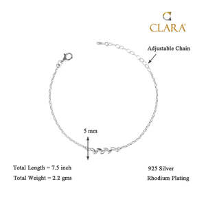 NOVAMART Fine 925 <b>Silver</b> Tennis <b>Bracelet</b> Rhodium Plated with Diamond or Pearl Accent Wholesale Export - Product Image 5
