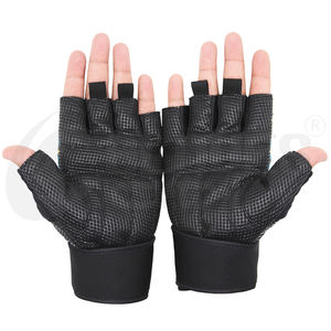 Gants de gymnastique demi-doigt haut de gamme gants d'exercice et de musculation en cuir Spandex respirant légers gants de ville pour tous - Product Image 2