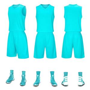 Nuevo conjunto de uniforme de baloncesto de color puro, chaleco de entrenamiento para hombre, ropa de competición para equipos de adultos y niños, imprimible - Product Image 1