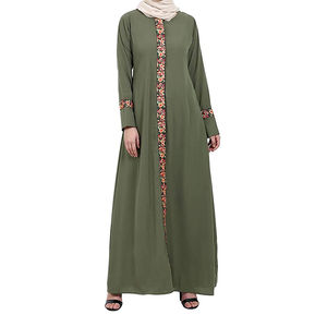 Nouvelle arrivée, vente chaude, vêtements pour femmes, vente en gros, meilleur service OEM, abaya islamique, robe longue, nouvelle arrivée, extensible dans quatre directions - Product Image 1