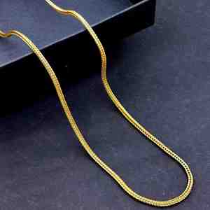 Collar de Cadena Franco Chapado en Oro Micro de 14K, 18K y 24K al por Mayor, Diseño de Cadena Moderno, Collares de Moda, Cadenas de Latón. - Product Image 2