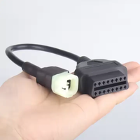 Câble adaptateur OBD2 EOBD 16 broches 4 broches de qualité supérieure, lecteur de codes de diagnostic automobile alimenté par batterie 12-24V