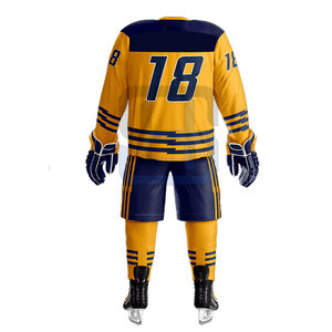 Uniformes de Hockey sobre Hielo para Hombre, Tallas Grandes, Hechos en Pakistán, de Alta Calidad, con Nombre de Equipo Personalizado, Impresión OEM, 100% Poliéster, Secado Rápido y Transpirables - Product Image 5