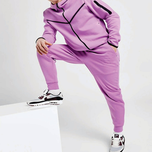 OEM diseño 65% algodón 35% poliéster hombres Tech Fleece chándal con cremallera completa Sudadera con capucha Joggers pantalones de chándal - Product Image 5