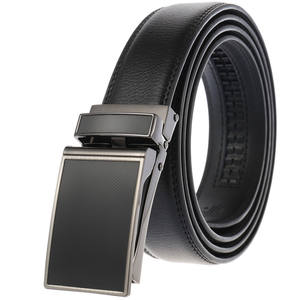 Cinturón de Cuero Genuino de Lujo para Hombre con Hebilla de Acero, Impermeable, Transpirable, Color y Logotipo Personalizables, Servicio OEM - Product Image 1