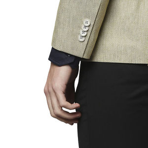 Veste Prince Charlie vintage 100% laine tweed, grandes tailles, imperméable, coupe-vent, tendance, printemps, avec poches - Product Image 6