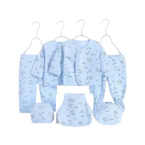 Conjunto de pijama de duas peças para bebês, roupa casual unissex unissex para meninas, roupa de dormir personalizada outono inverno, atacado para bebês recém-nascidos