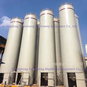 Stainless Steel Silo Central Feeding System PP Granule Storage Tank Six-Year Warranty Centralized Distribution Starch Tanks