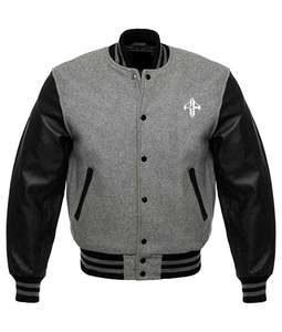 Top 100% Polyester Respirant Col Côtelé Varsity Veste Nouveau Top Vente Logo Personnalisé Veste D'hiver par ATLANTIC - Product Image 1