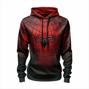 MINISO boy felpe <span class=keywords><strong>con</strong></span> <span class=keywords><strong>cappuccio</strong></span> uomo <span class=keywords><strong>Spiderman</strong></span> stampa 3D nuovo Pullover Marvel felpe uomo oversize abbigliamento uomo - Product Image 2
