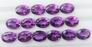 Gemas preciosas sueltas de piedras preciosas de amatista Africana Natural 100% de corte ovalado facetado de grado superior para hacer joyas a precio asequible OEM - Product Image 2