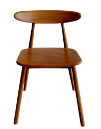 Classic Acacia Wood <b>Dining</b> <b>Chair</b> with Solid Wood Construction and Rich Walnut Finish for Timeless <b>Dining</b> Spaces - Product Image 3