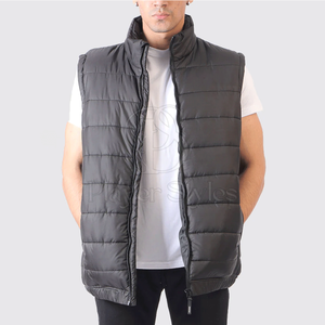 เสื้อแจ็คเก็ตพัฟเฟอร์ผ้าแคนวาสคุณภาพสูงสำหรับผู้ชายแบบ OEM สั่งทำพิเศษ เสื้อกั๊กฤดูหนาว คอจีน แบบกลับด้านได้ ระบายอากาศได้ดี ไซส์ใหญ่ บรรจุใยฝ้าย ราคาประหยัด - Product Image 3