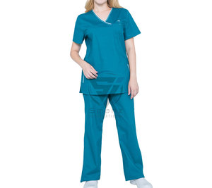 Breathable Quick-Dry Unisex Nurse <b>Hospital</b> <b>Scrub</b> Suit Nursing Uniforms for Medical Suppliers Poly Cotton Canvas Nursing Tunics - Product Image 1
