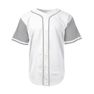 Yeni varış spor giyim özel ad baskılı % 100% Polyester kumaş en iyi fiyat hızlı kuru artı boyutu beyzbol forması