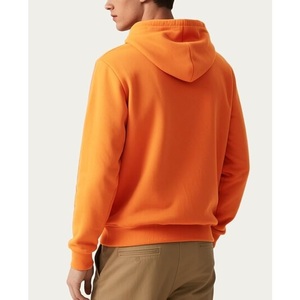 เสื้อฮู้ดแบบมีซิปสำหรับผู้ชายผ้าฝ้าย100% แขนยาวผ้าคอตตอนสีทึบทึบทึบทึบแขนยาว - Product Image 6